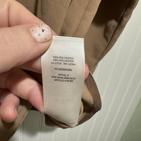 Wilfred Freeform Shirt Tan Crepette Size Large - Picture 6 of 7